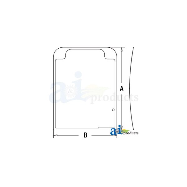 Glass, Upper Front Windshield 55" x38" x6"